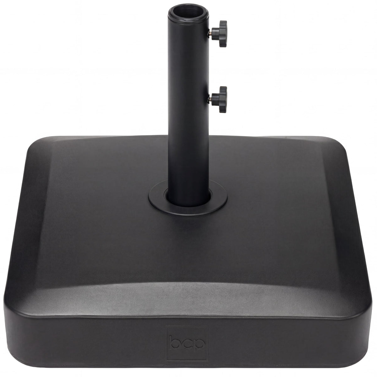 Best Choice Products Fillable Plastic Patio Umbrella Base Stand, Pole Holder w/ Adjustment Knob, Asscher Design - Black