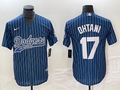 Men's Los Angeles Dodgers Shohei Ohtani #17 Blue Game jersey Joint Edition
