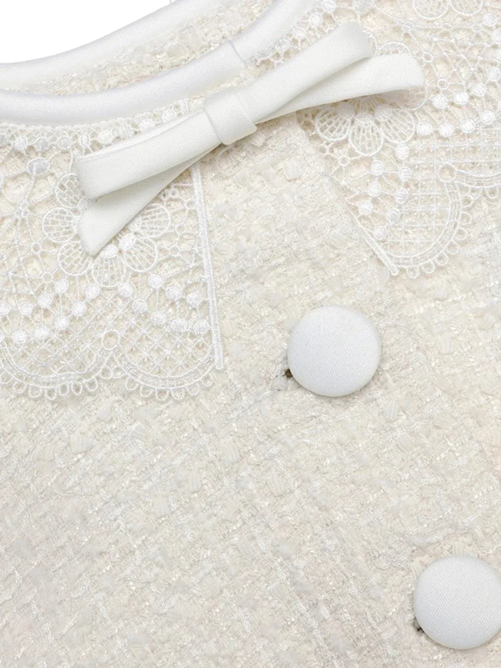Self-Portrait Women Boucle Lace Collar Jacket