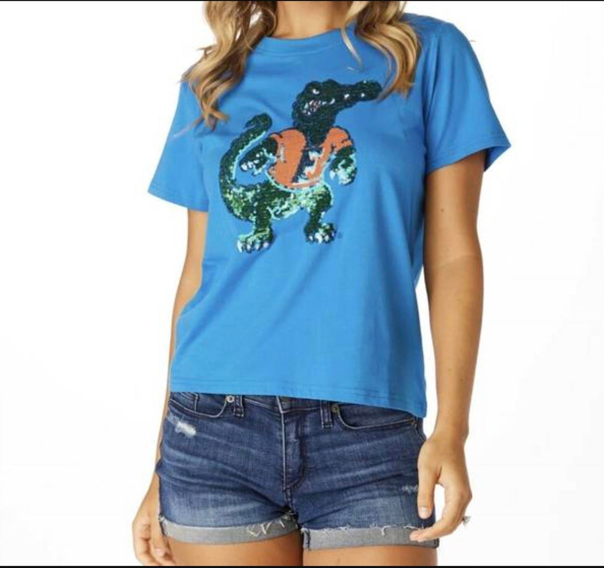 Women's The Florida Sequin Shirt In Blue