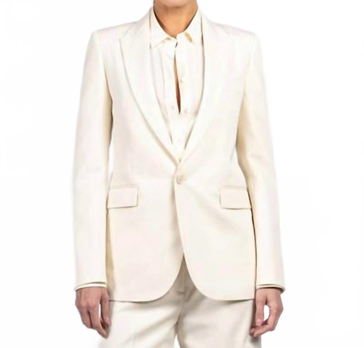 Anabel Tailored Jacket In Stone