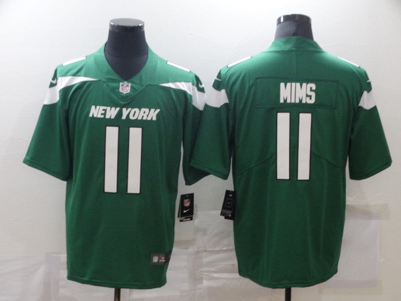 Men's New York Jets Denzel Mims #11 Green Game jersey