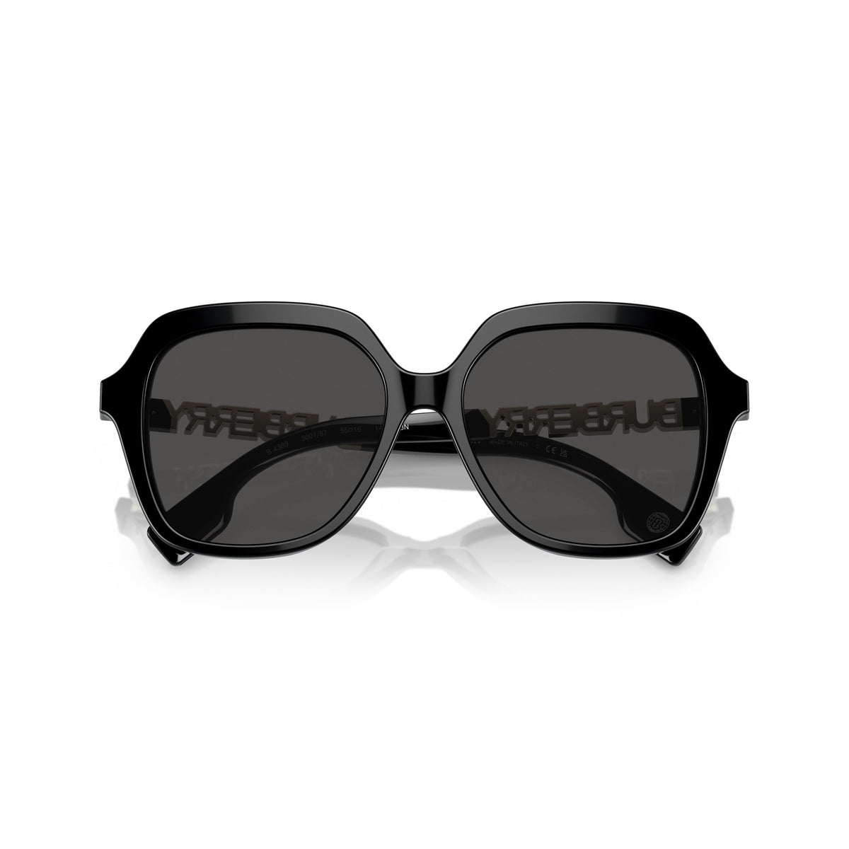 Oversized Square Frame Sunglasses With Metallic Logo Detail