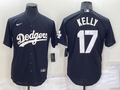 Men's Los Angeles Dodgers Joe Kelly #17 Black Replica Baseball jersey