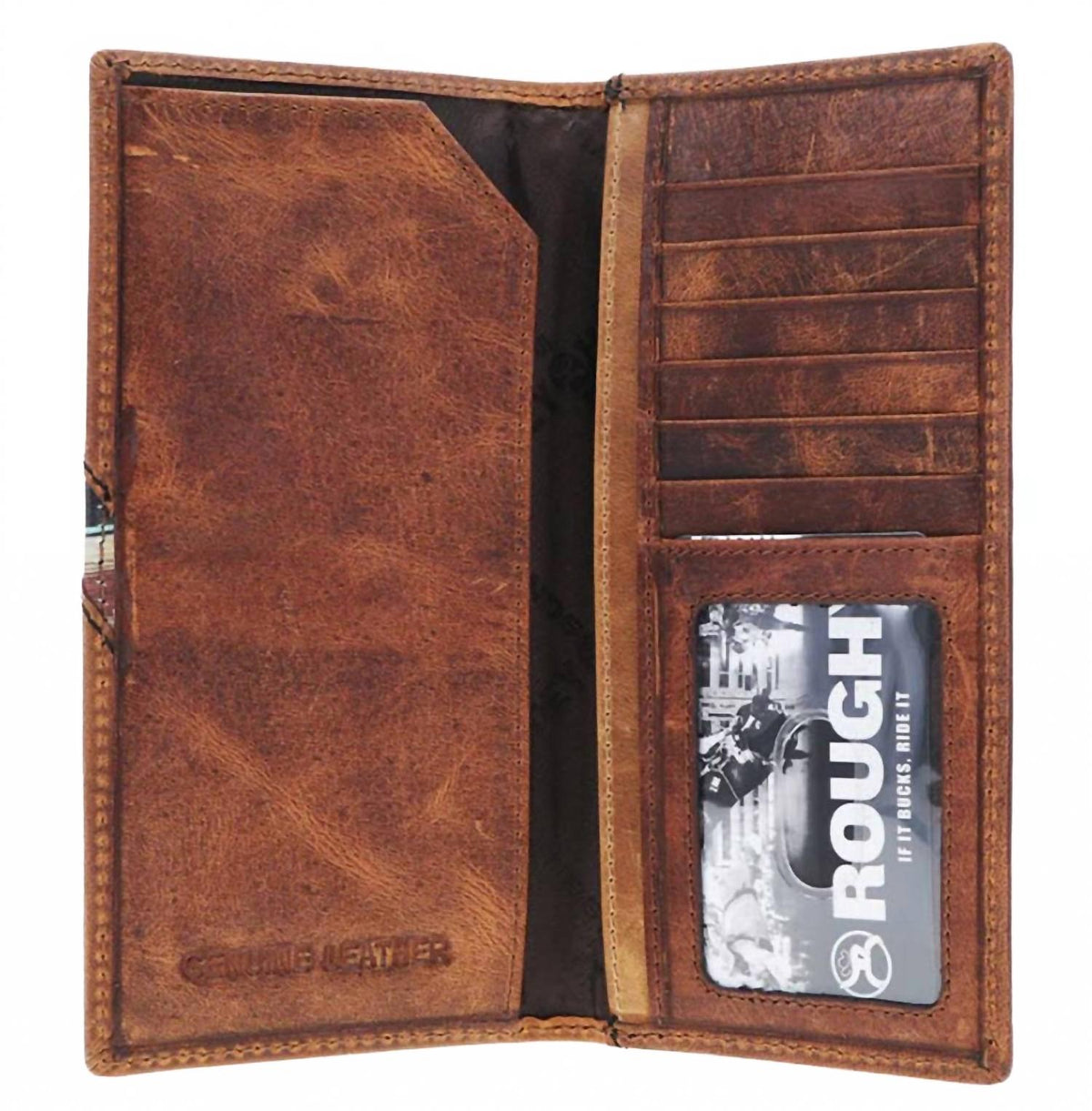 Serape Rodeo Wallet In Brown/multi