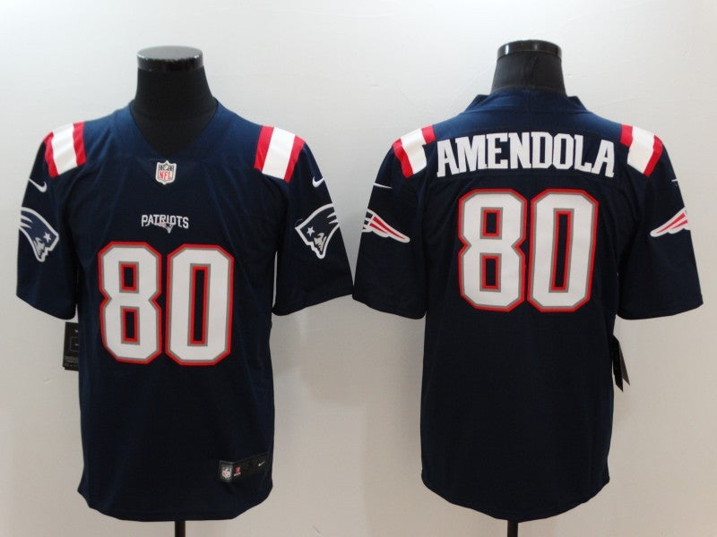 Men's New England Patriots Danny Amendola #80 Navy Game Player jersey