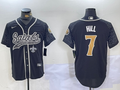 Men's New Orleans Saints Taysom Hill #7 Black RFLCTV Limited jersey