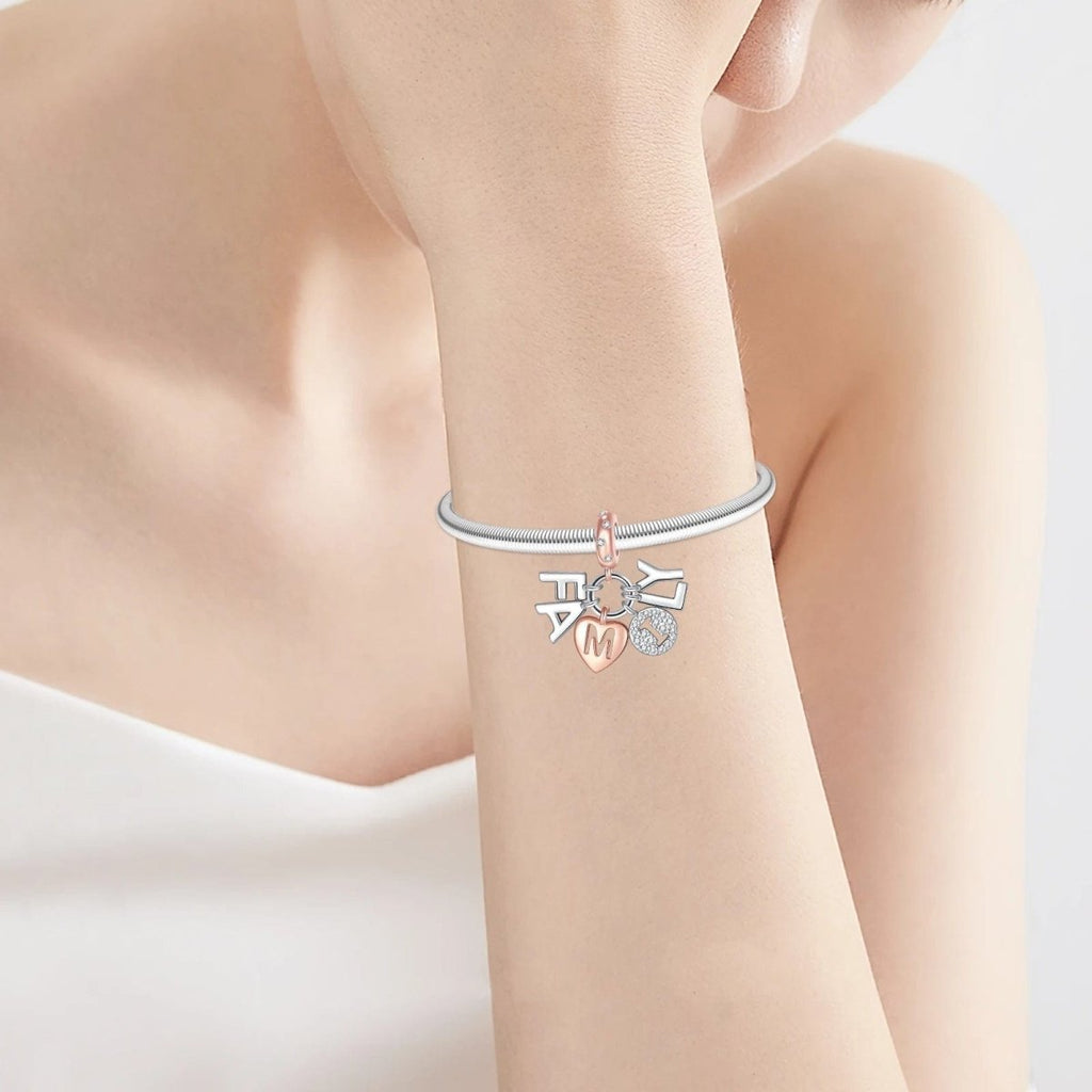 Family Letters Dangle Charm