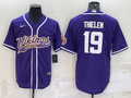 Men's Minnesota Vikings Adam Thielen #19 Purple Game jersey Joint Edition
