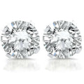 1ct Diamond Studs 14k White Gold Clarity Enhanced