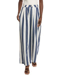 Gracia Stripped Wide Leg Pant