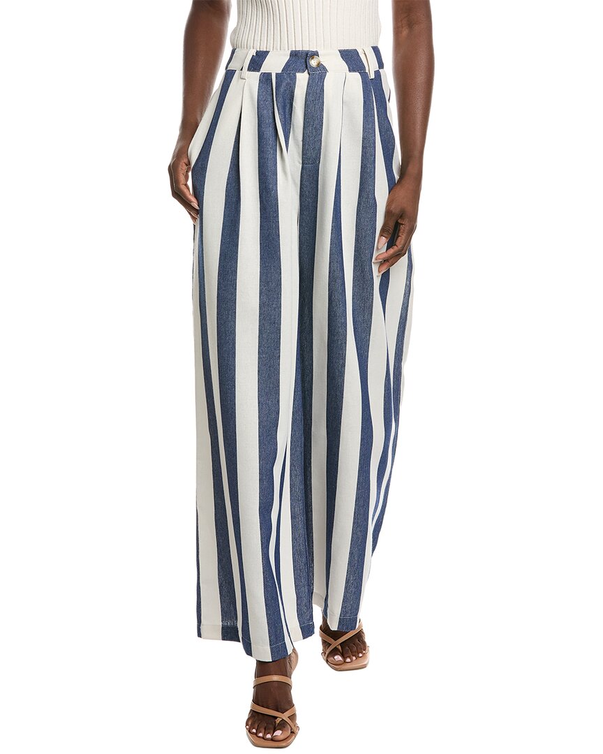 Gracia Stripped Wide Leg Pant