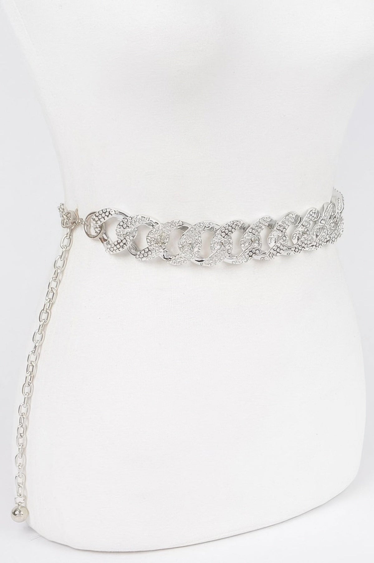 Rhinestone Oversized Plus Size Chain Belt
