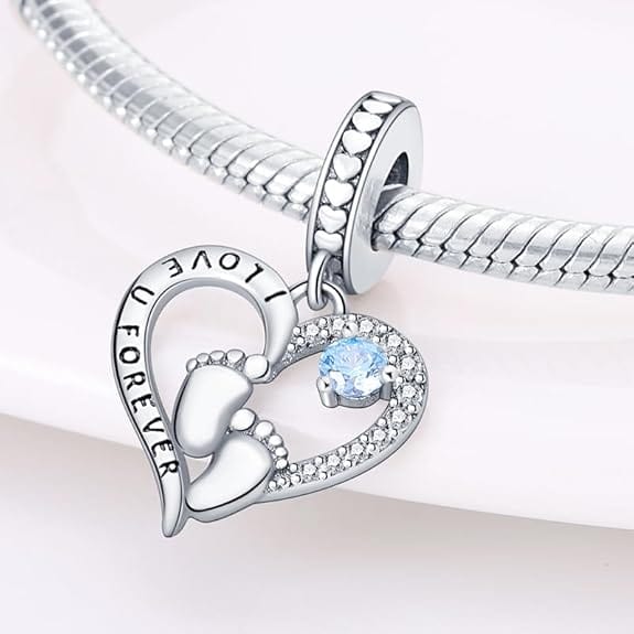 Forever Love Baby Feet Charm