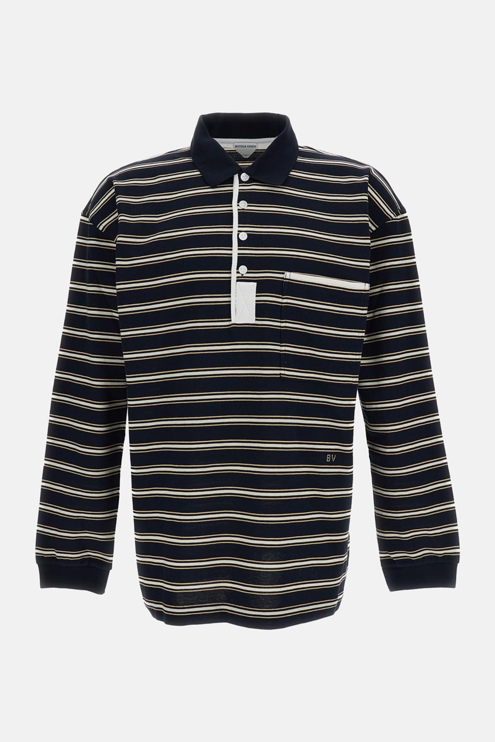 Bottega Veneta Men Striped Polo