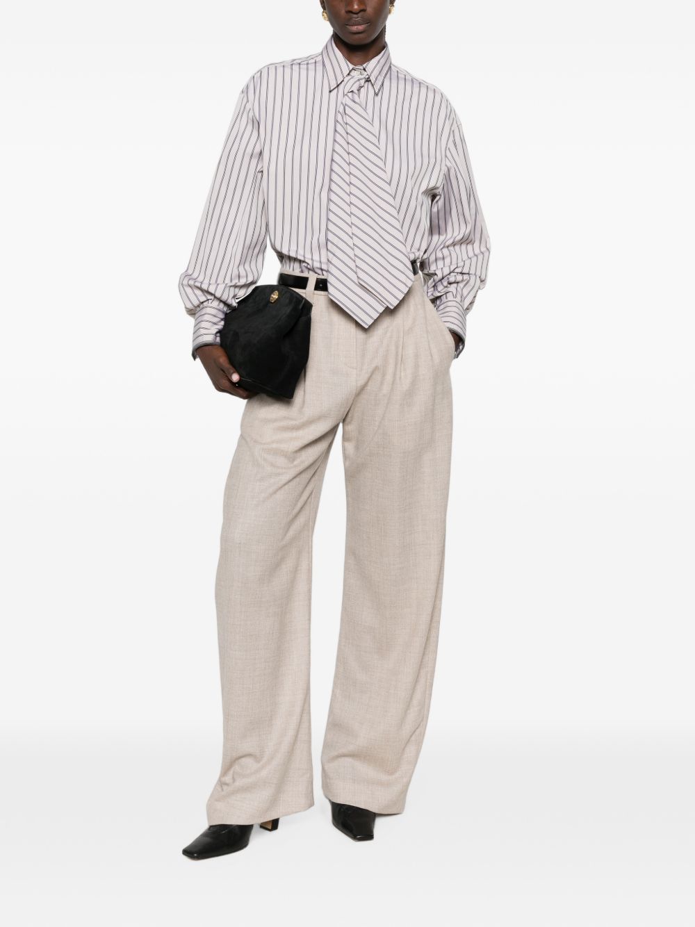Brunello Cucinelli Women Striped Cotton Shirt