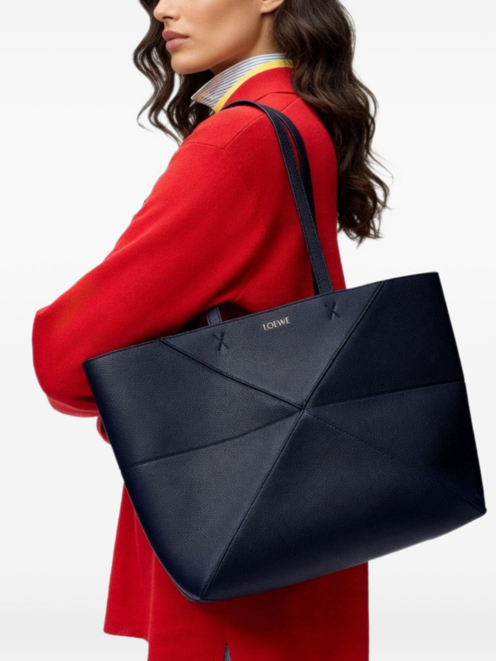 Loewe Women Puzzle Fold Medium Leather Tote