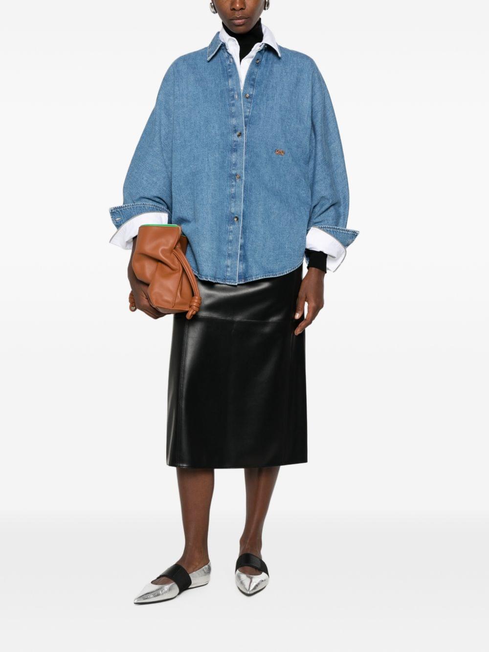 Loewe Women Anagram Denim Shirt