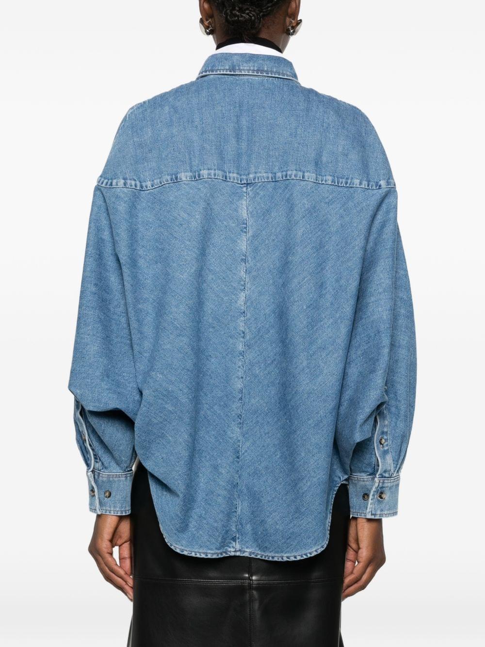 Loewe Women Anagram Denim Shirt