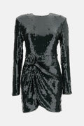 Rotate Women Sequins Ls Mini Dress