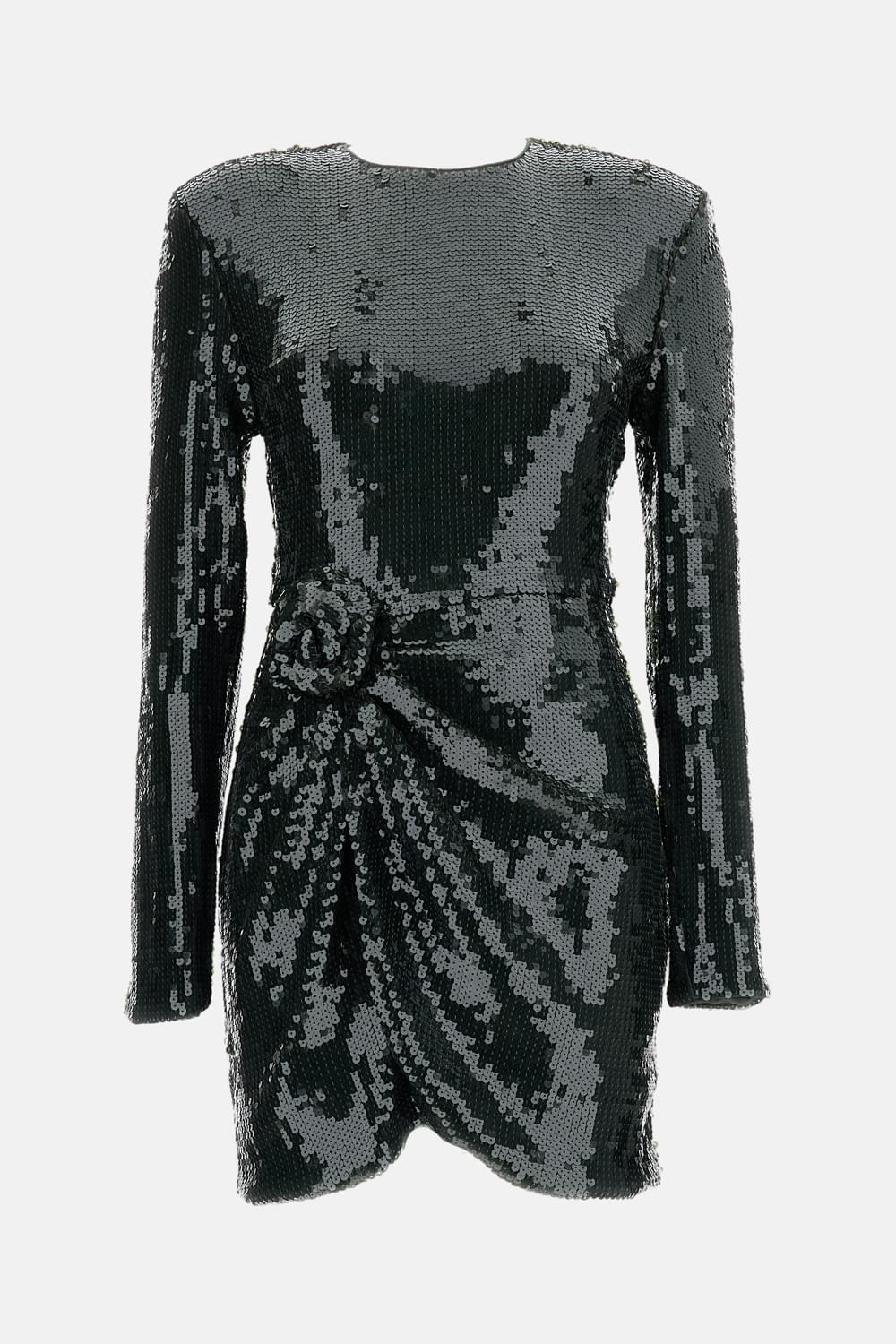 Rotate Women Sequins Ls Mini Dress