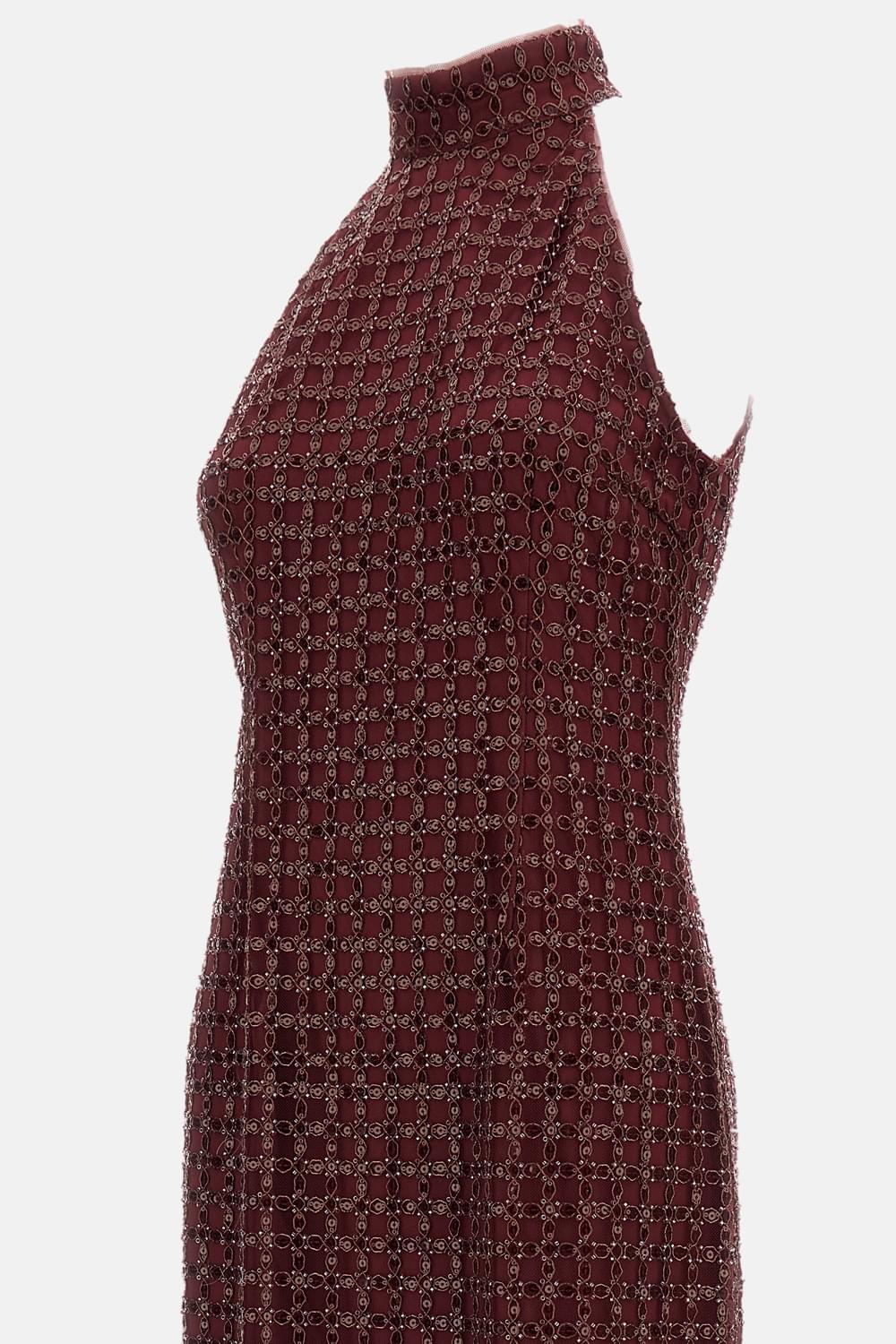 Rotate Women Beaded Maxi Dress