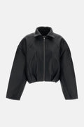 Rotate Women Boxy Leather Jacket
