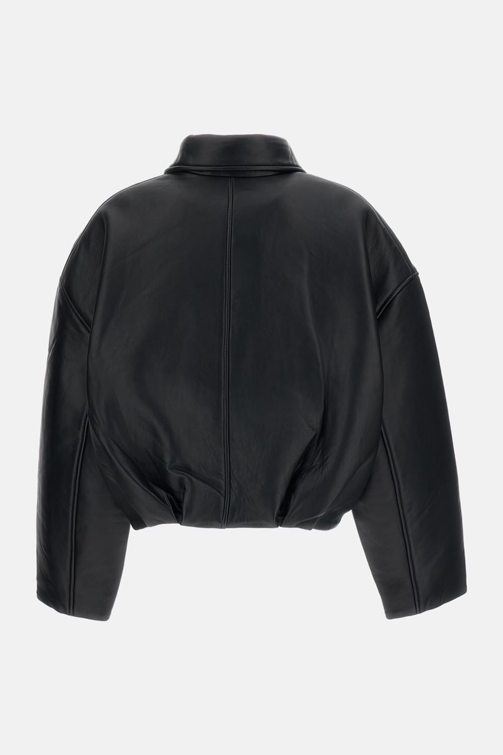 Rotate Women Boxy Leather Jacket