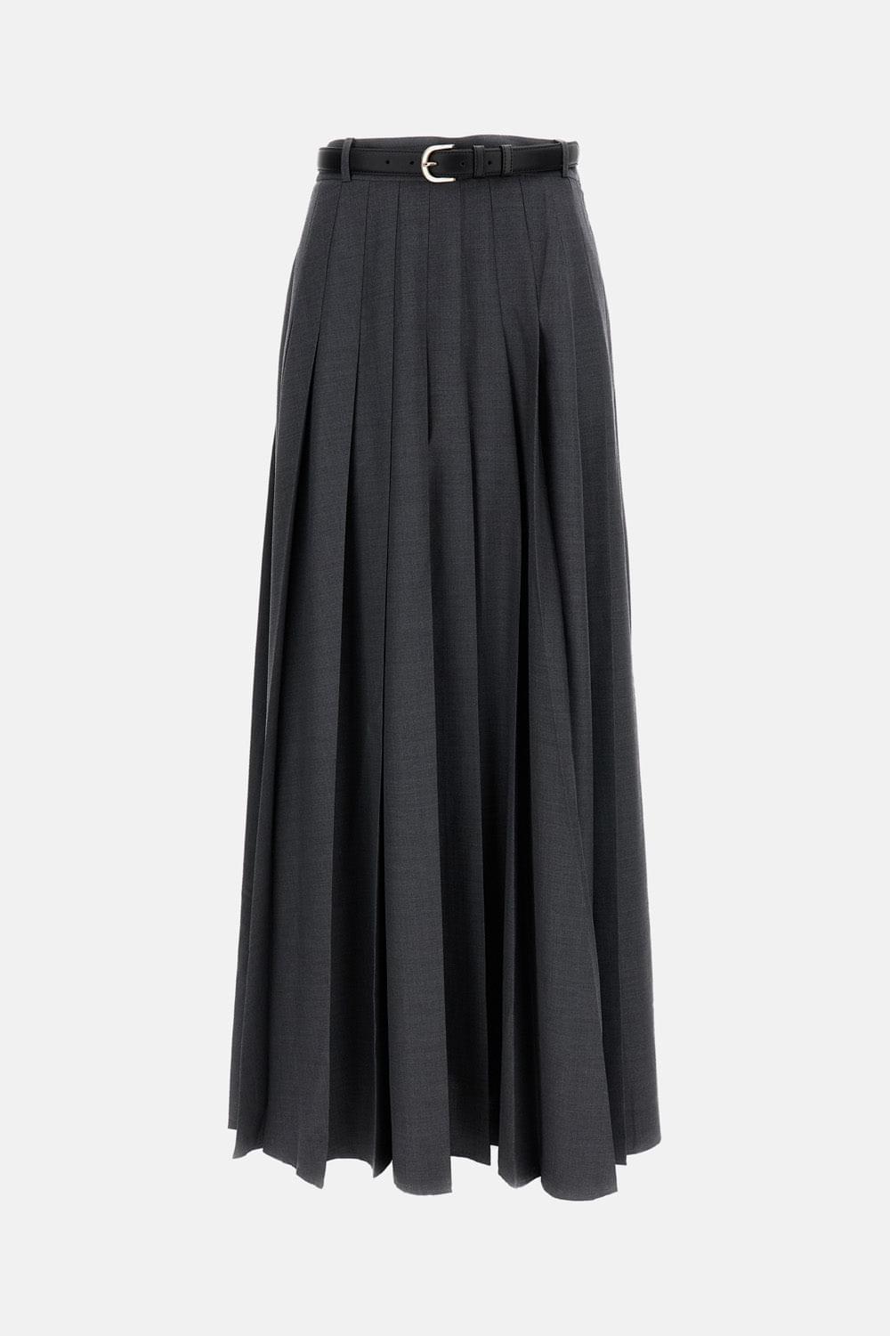 Self-Portrait Women Pleated Maxi Skirt