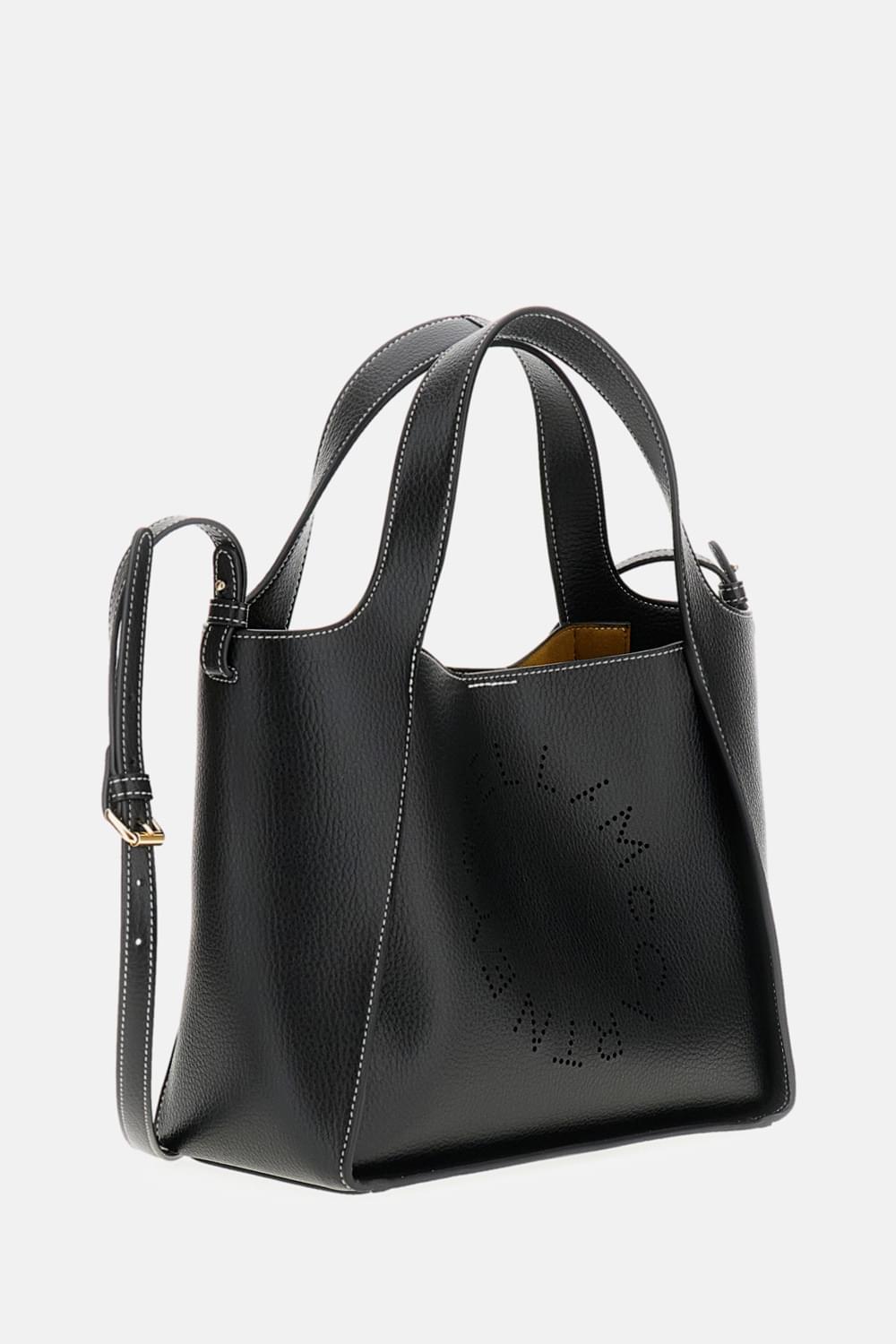 Stella Mccartney Women Logo Crossbody Tote Bag Eco Embossed Grainy Alter Mat