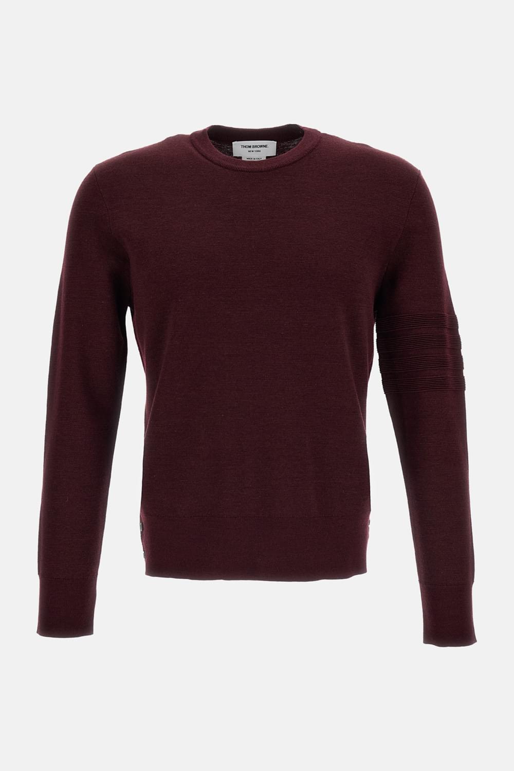 Thom Browne Men Ottoman Milano Stitch 4-Bar Bomber Pullover