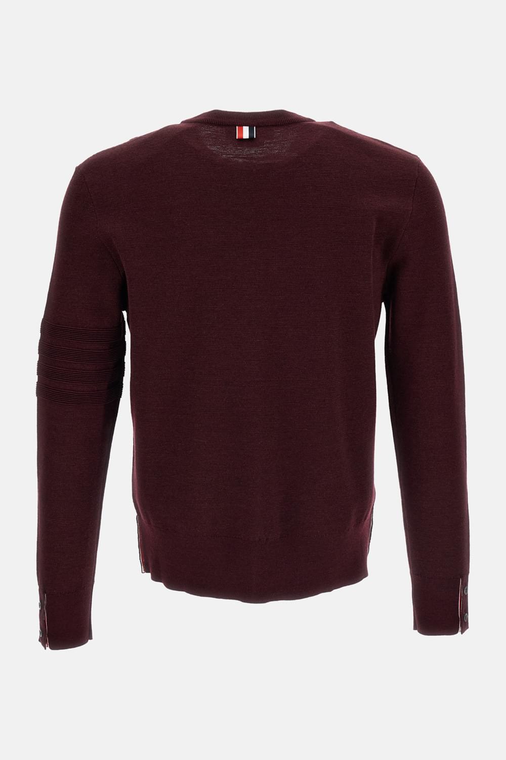 Thom Browne Men Ottoman Milano Stitch 4-Bar Bomber Pullover