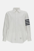 Thom Browne Men Straight Fit B/D L/S Shirt In Engineered 4 Bar Oxford