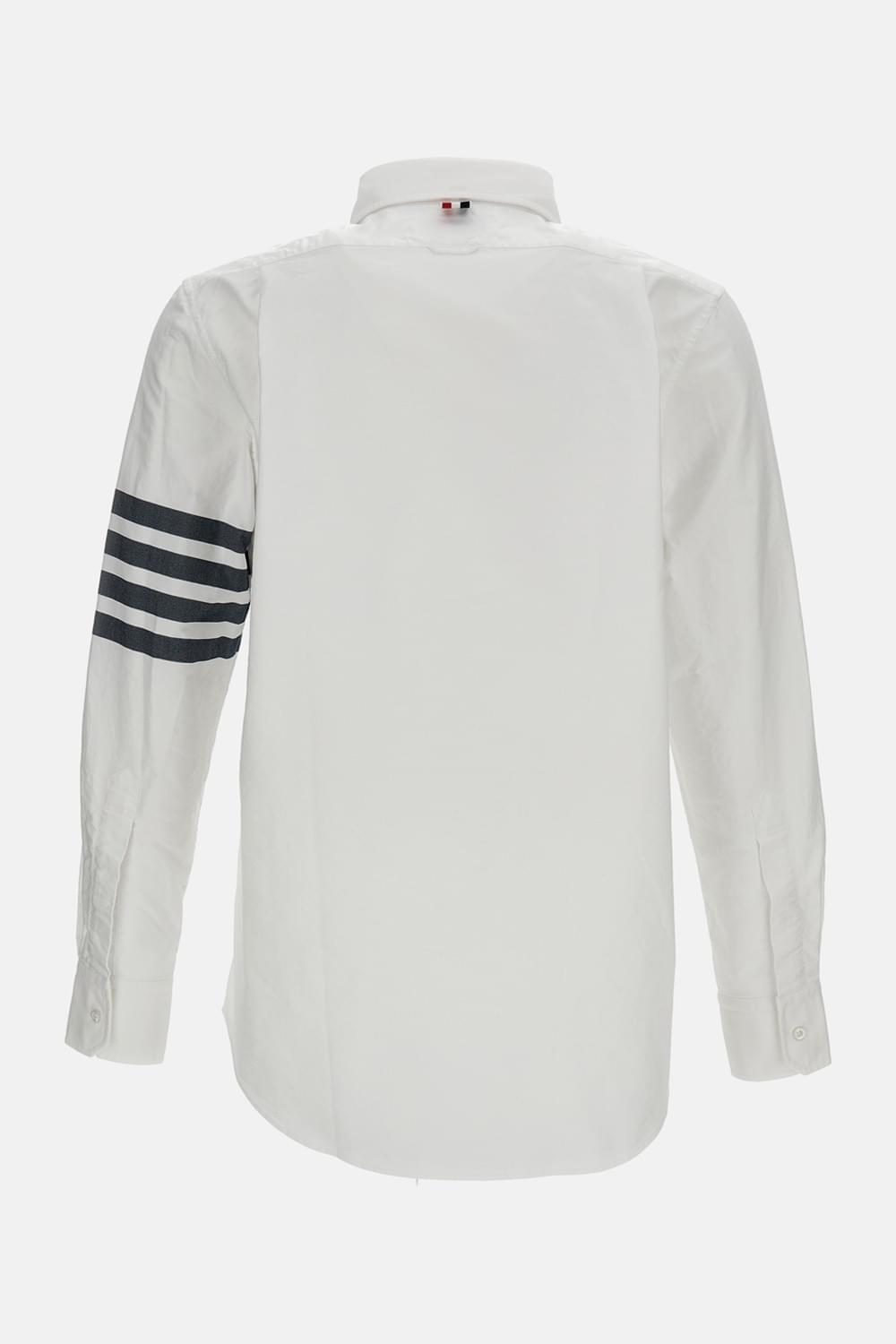 Thom Browne Men Straight Fit B/D L/S Shirt In Engineered 4 Bar Oxford