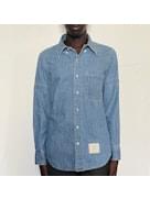 Thom Browne Men Armband In Washed Denim Shirt