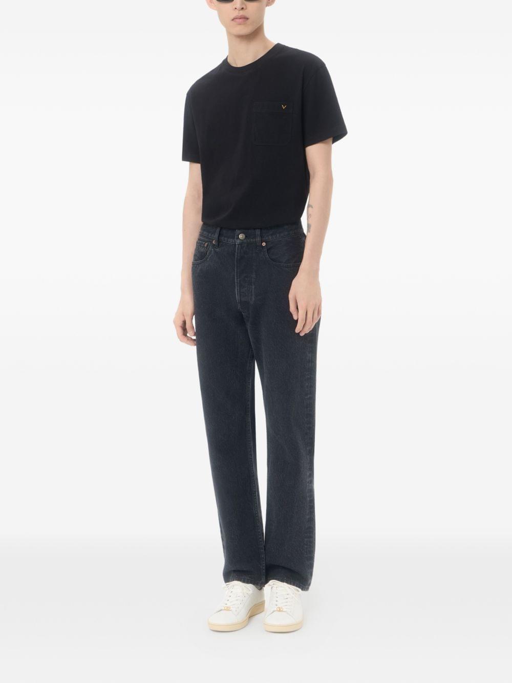 Valentino Men Vgold Cotton T-Shirt