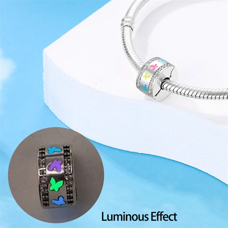 Glow in the Dark Luminous Butterflies Charm