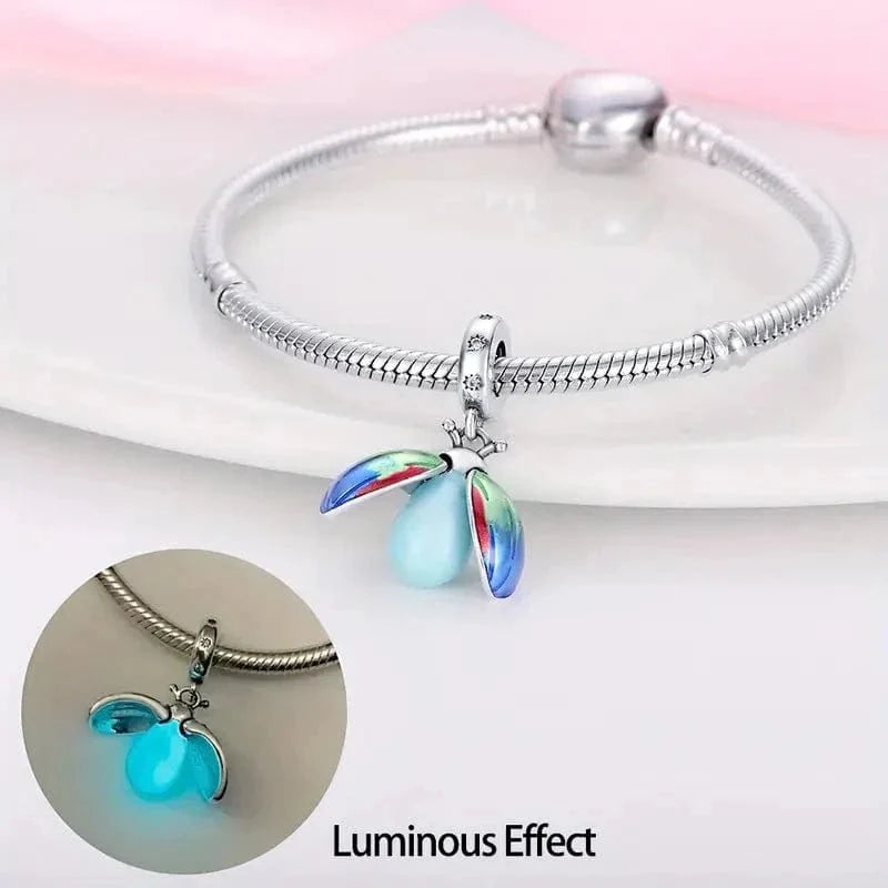 Glow in the Dark Luminous Lady Bug Dangle Charm