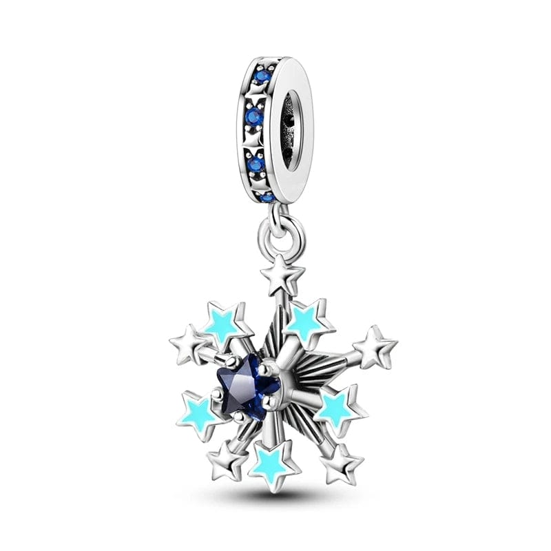 Glow in the Dark Luminous Snowflake Dangle Charm