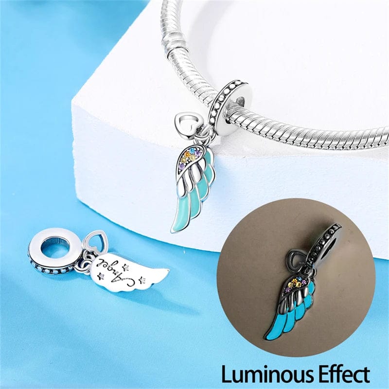 Glow in the Dark Luminous Wing Dangle Charm