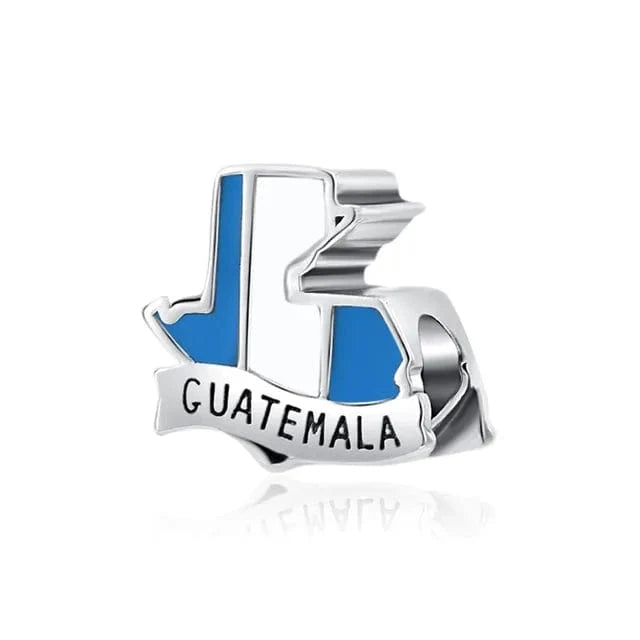 Guatemala Map Charm