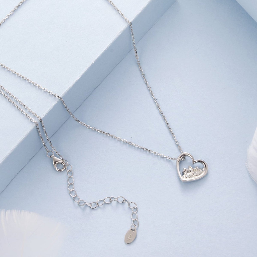 Heartfelt Mountain Glow Pendant Necklace