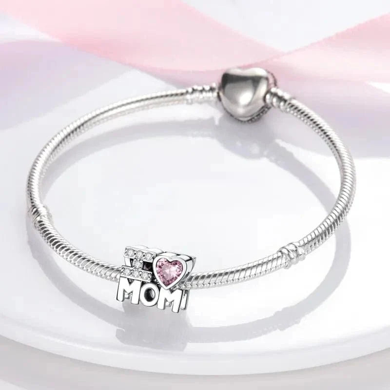 I Love Mom Charm