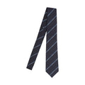 Gucci Men Jacquard Silk Tie With Diagonal Clamp