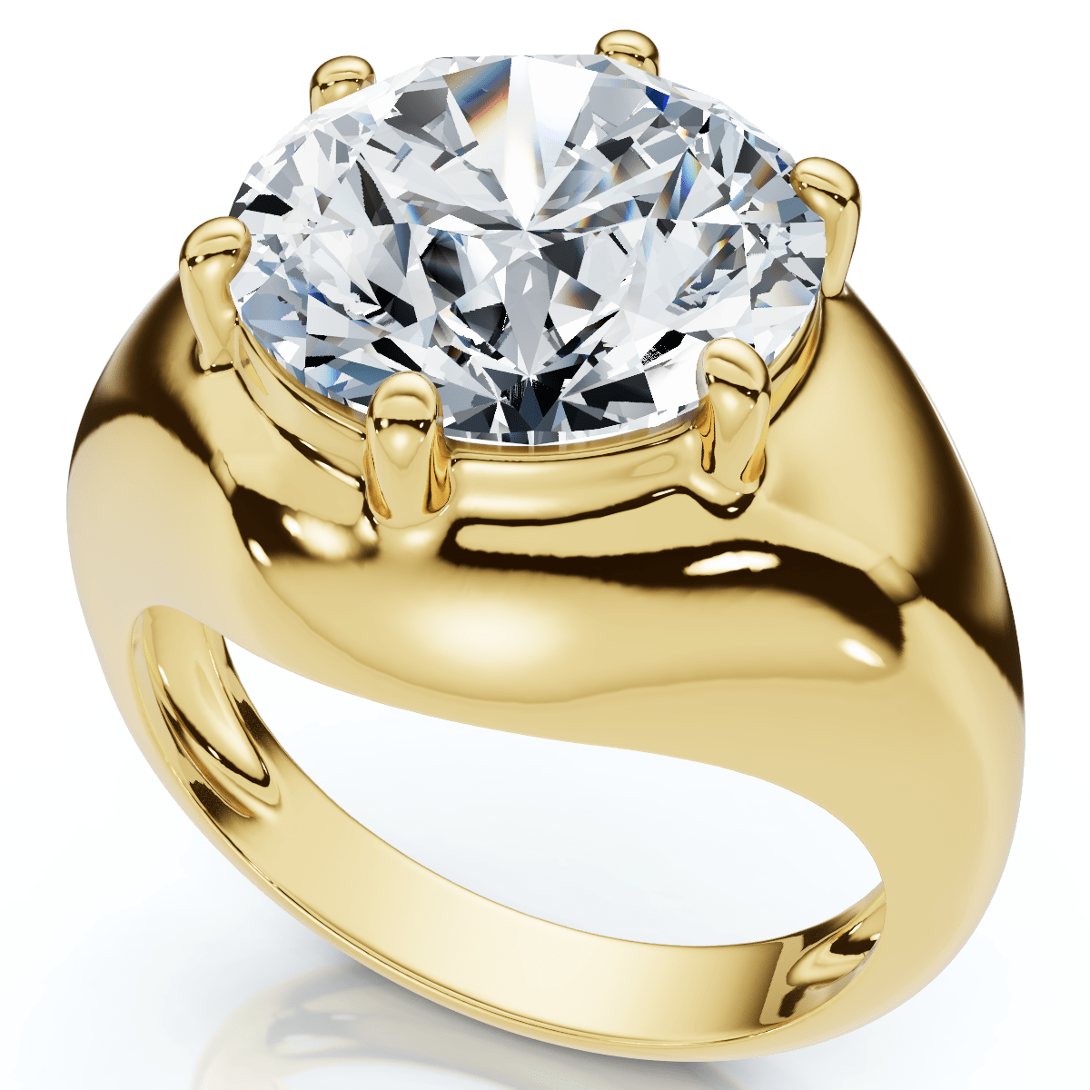 Certified 5Ct Bryn Diamond Solitaire Engagement Ring Lab Grown