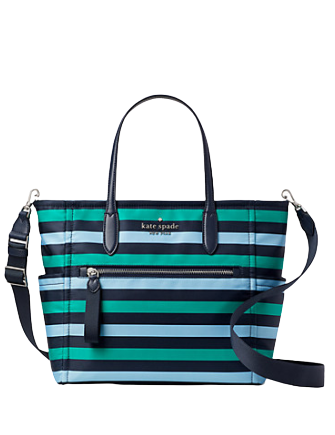 Kate Spade New York Chelsea Foliage Stripe Medium Satchel
