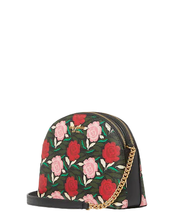 Kate Spade New York Morgan Rose Garden Double-zip Dome Crossbody