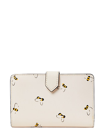 Kate Spade New York Staci Bee Medium Compact Bifold Wallet