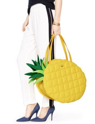 Kate Spade New York Wing It Pineapple Shoulder Tote