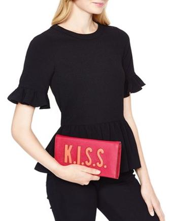 Kate Spade New York Love Birds K.i.s.s. Tally Clutch